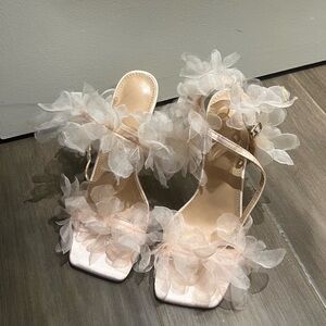 Pink floral size 39 heels